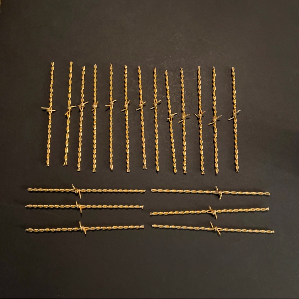 Vintage Lot Of 19 Gold Plated 7” Swizzle Stir Sticks. 
1970’s